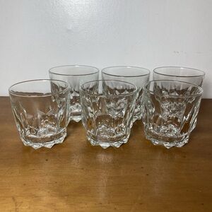 Arcoroc France Artic Old Fashion Whiskey Rocks Glasses Vintage Set of 6